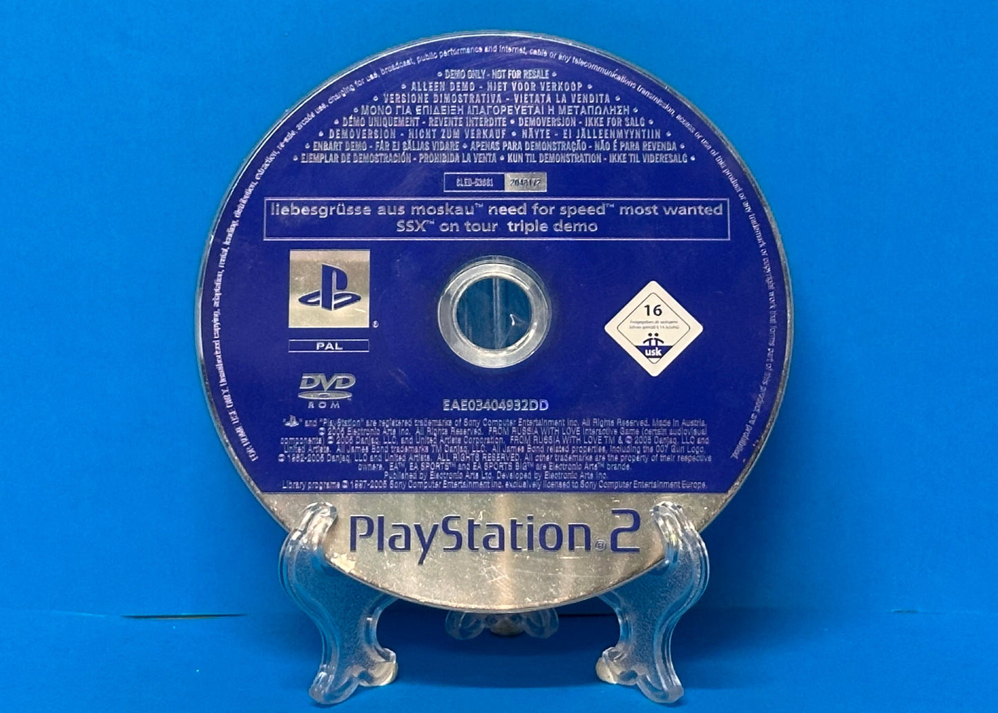 Need For Speed Most Wanted,SSX On Tour Triple Demo - Playstation 2 - Pre-Owned