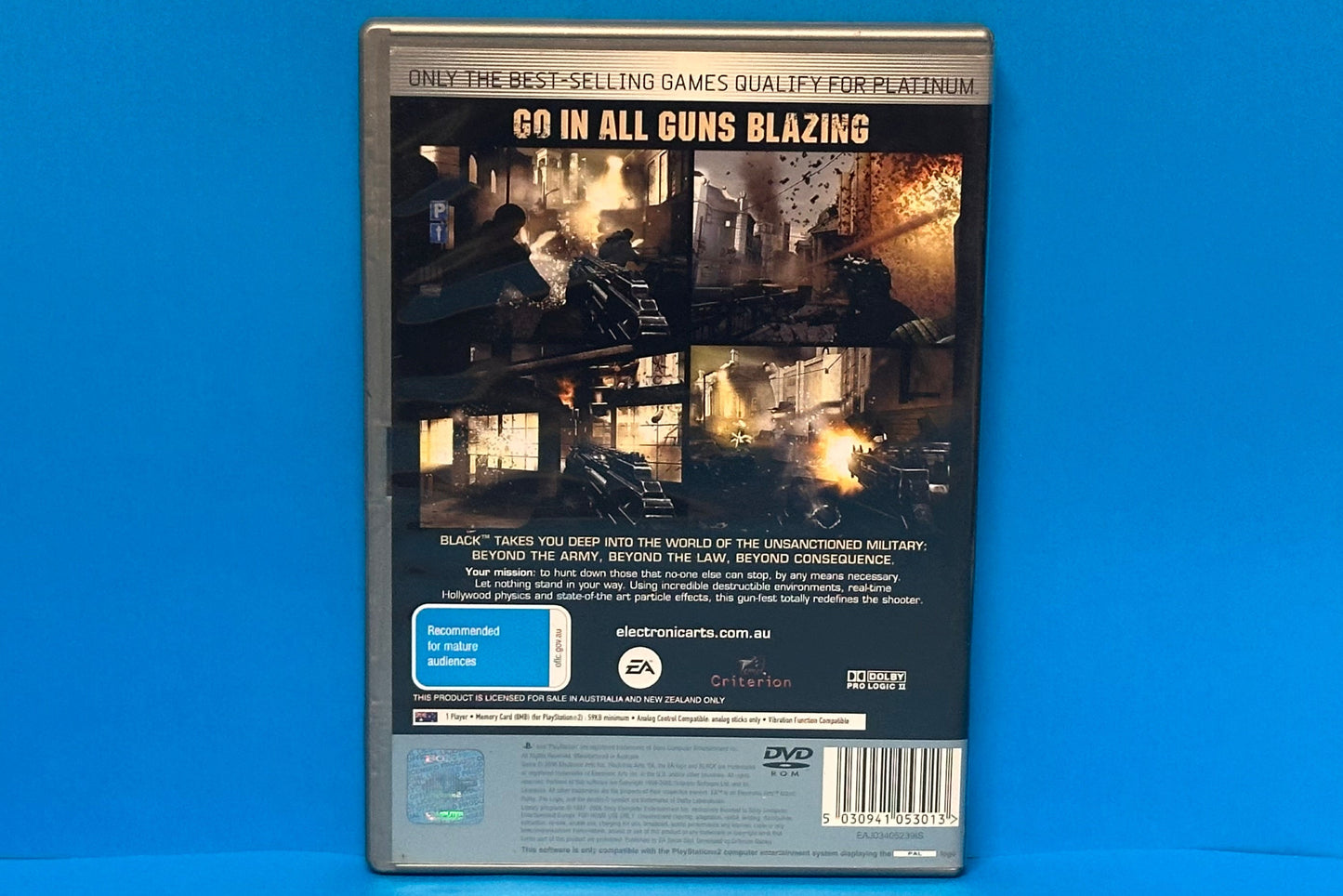 Black - Playstation 2 - Pre-Owned