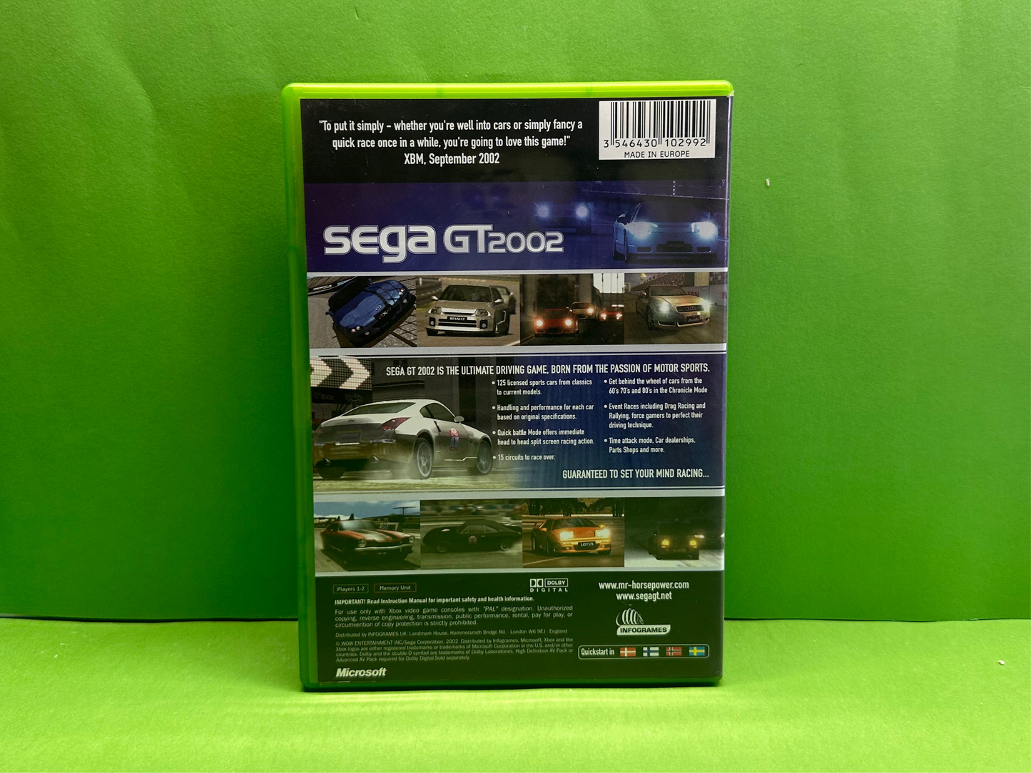 Sega GT 2002 *No Manual* - Xbox Original
