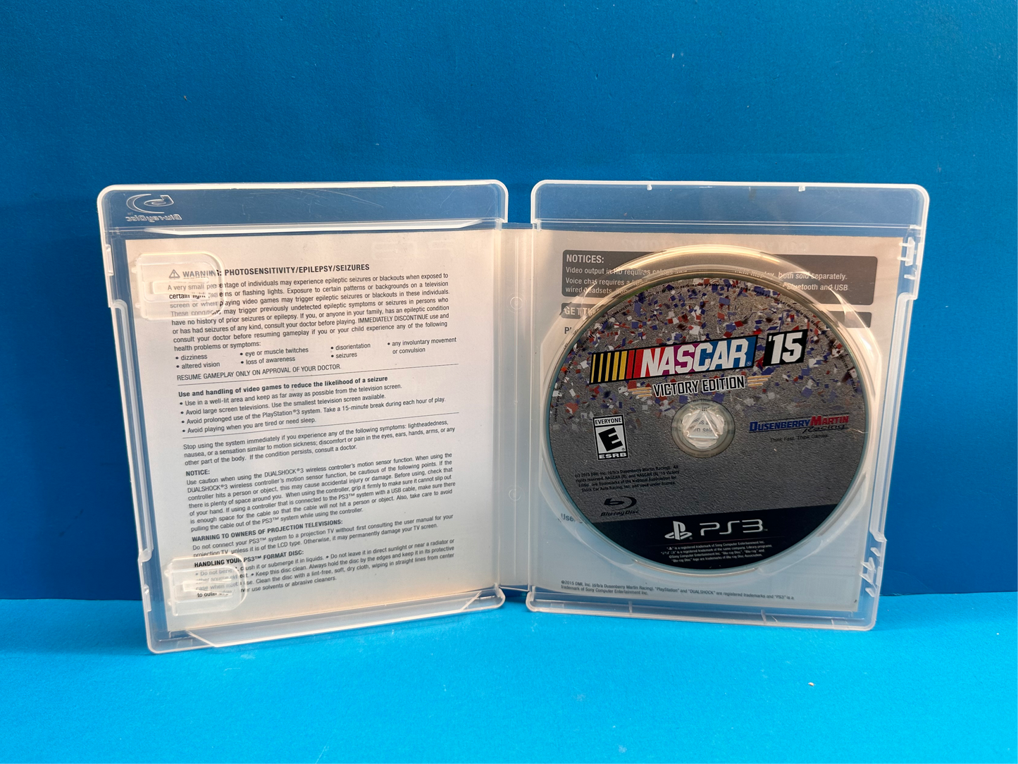 NASCAR 15 (Victory Edition) *No Manual* - PlayStation 3