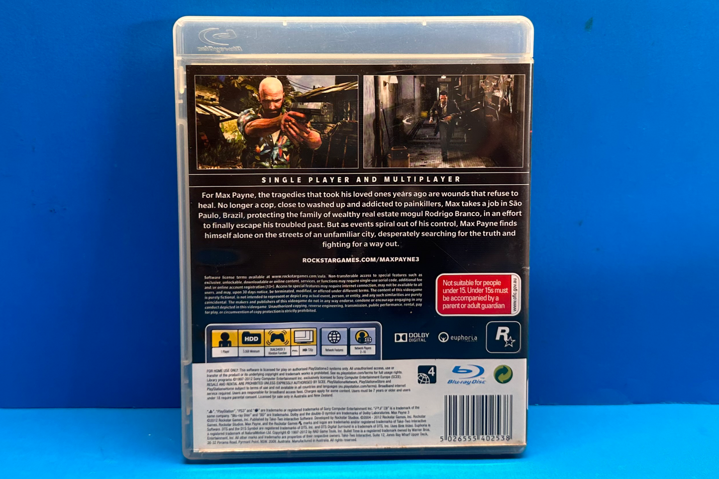 Max Payne 3 - PlayStation 3 - Pre-Owned