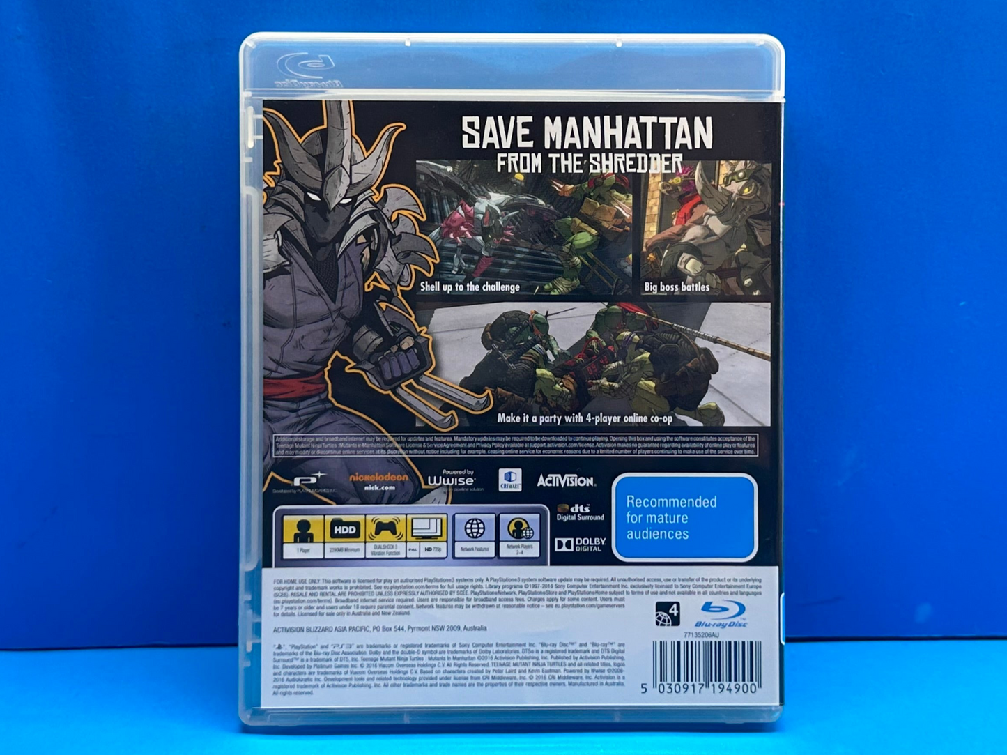 Teenage Mutant Ninja Turtles Mutants In Manhattan - Playstation 3 - Pre-Owned