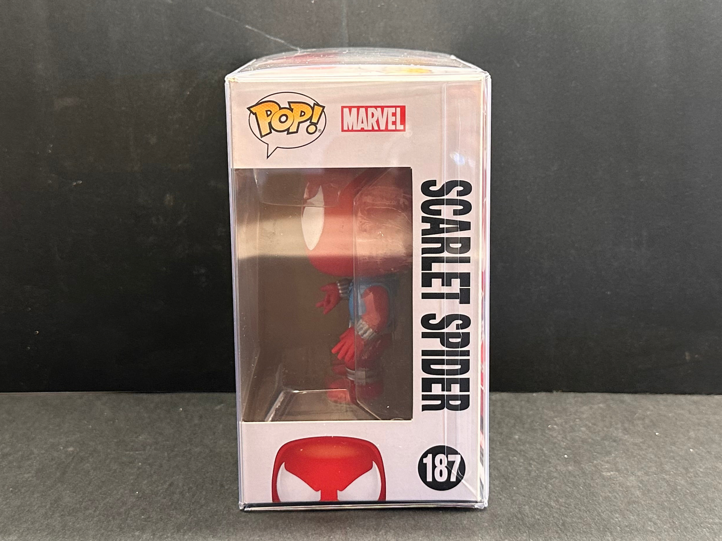 Marvel Scarlet Spider (187) Funko Pop Figure - Collectables - Pre-Owned