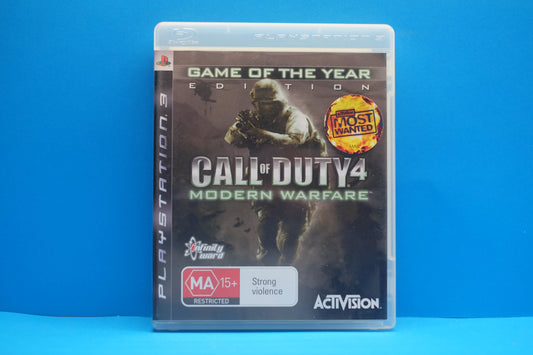 Call Of Duty 4 Modern Warfare - Playstation 3 - Pre-Owned