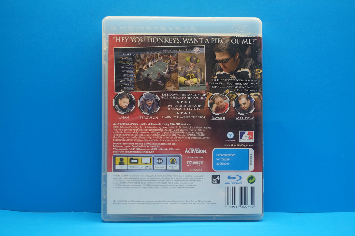World Series Of Poker 2008 Battle For Bracelets - Playstation 3 - Pre-Owned