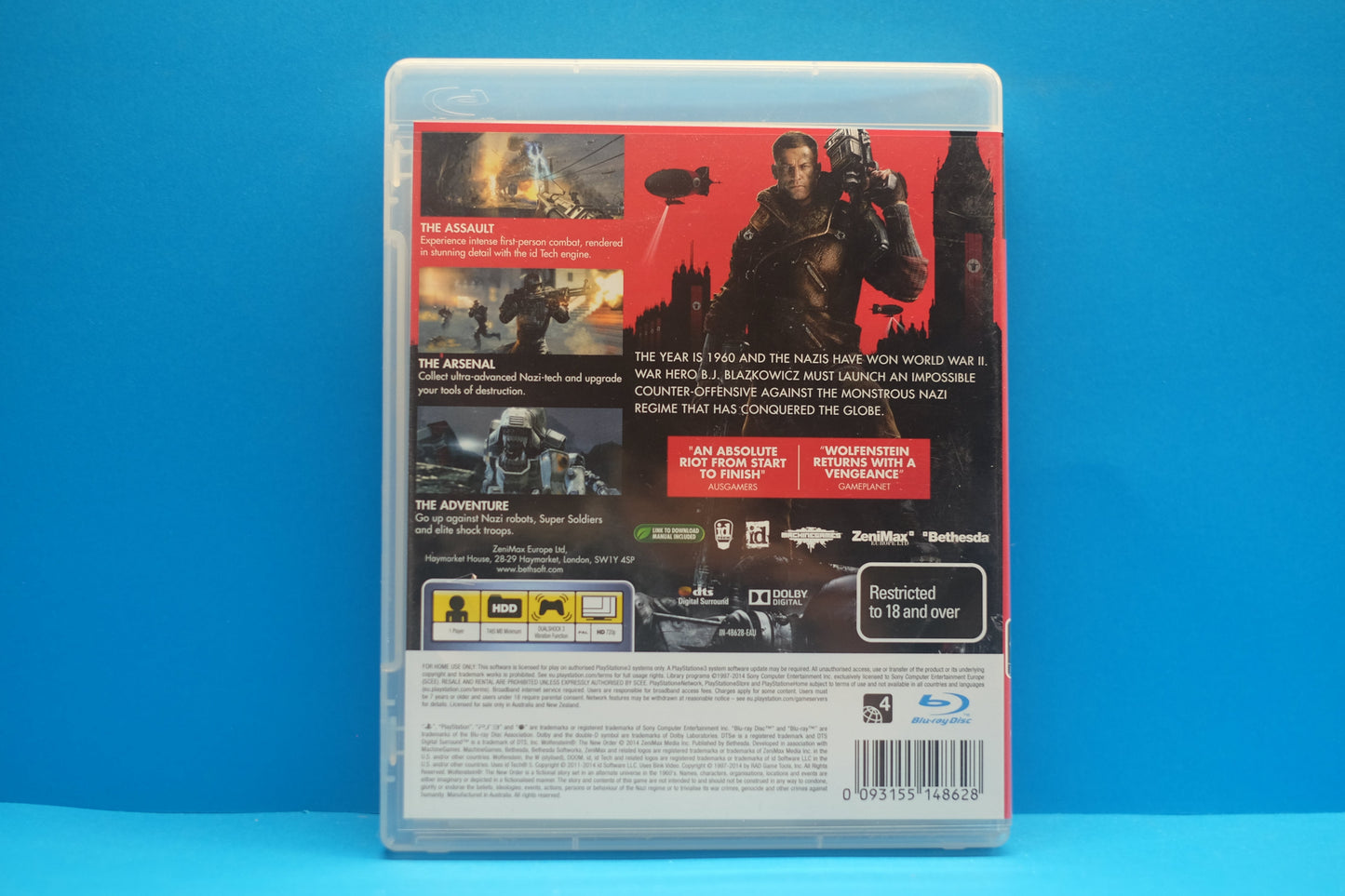 Wolfenstein The New Order - Playstation 3 - Pre-Owned