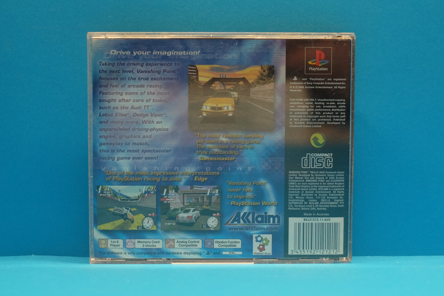 Vanishing Point - Playstation 1 - Pre-Owned