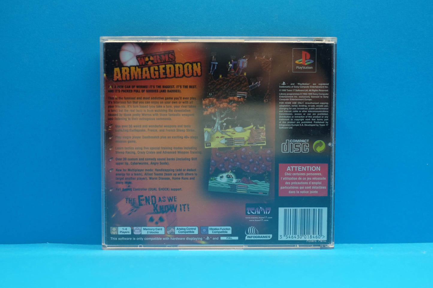 Worms Armageddon - Playstation 1 - Pre-Owned
