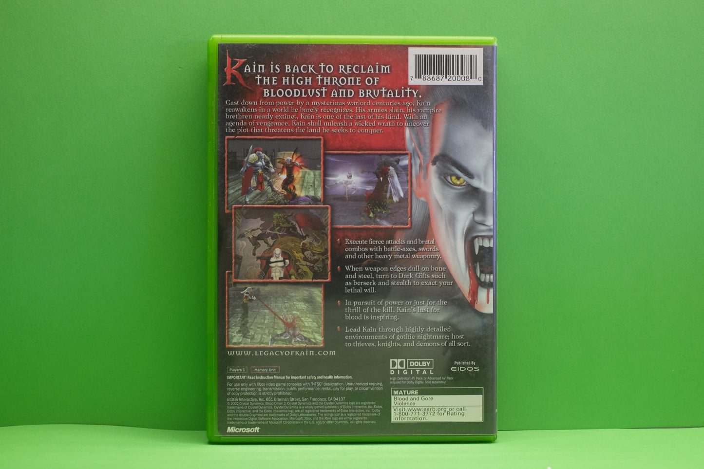 The Legacy Of Kain Series Blood Omen 2 - Xbox Original - Pre-Owned