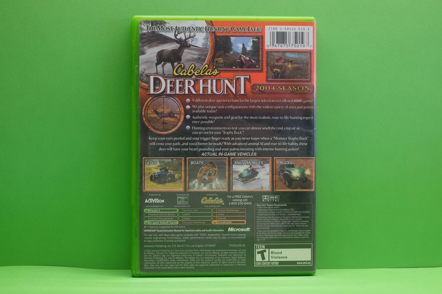 Cabela's Deer Hunt 2004 Season - Xbox Original - Pre-Owned