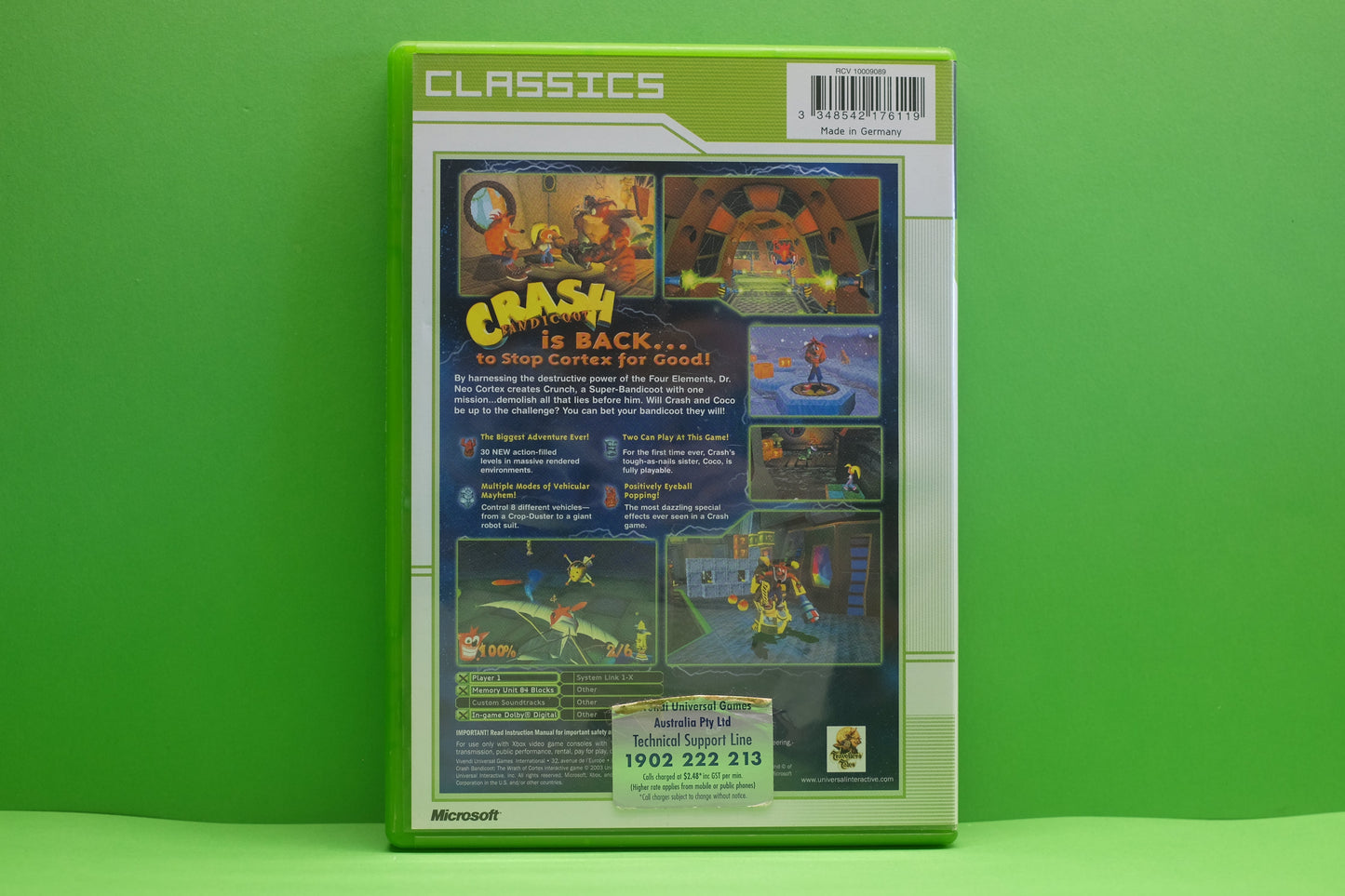 Crash Bandicoot The Wrath Of Cortex - Xbox Original - Pre-Owned