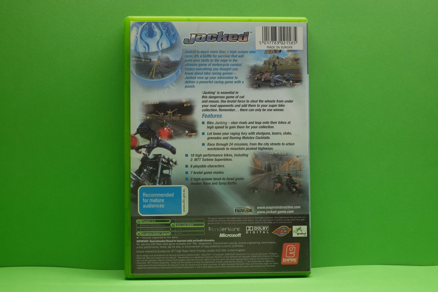 Jacked - Xbox Original - Pre-Owned