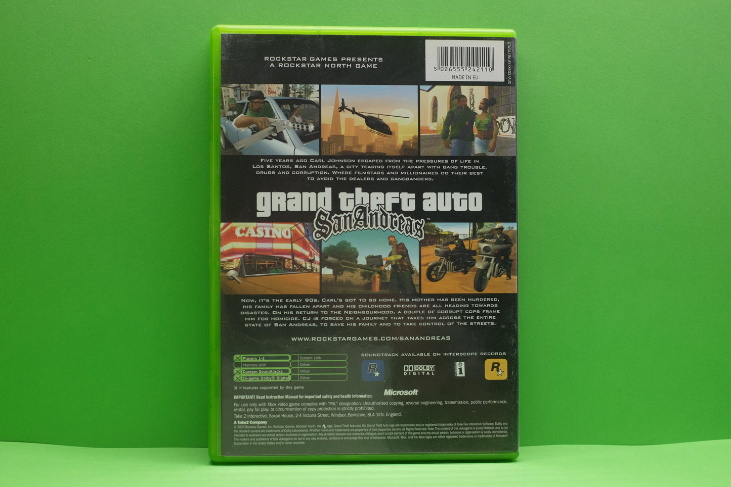 Grand Theft Auto San Andreas - Xbox Original - Pre-Owned