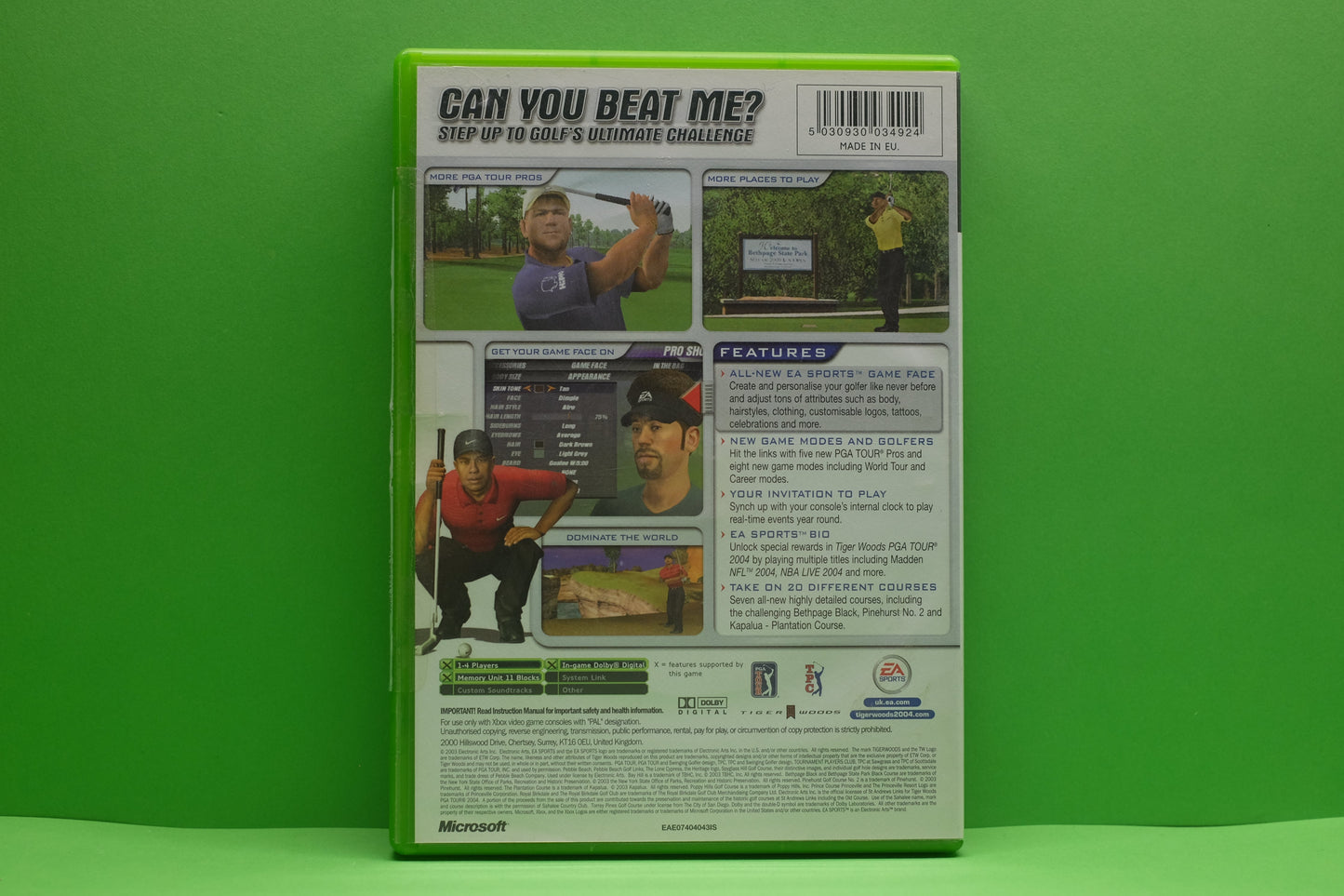 EA Sports Tiger Woods PGA Tour 2004 - Xbox Original - Pre-Owned