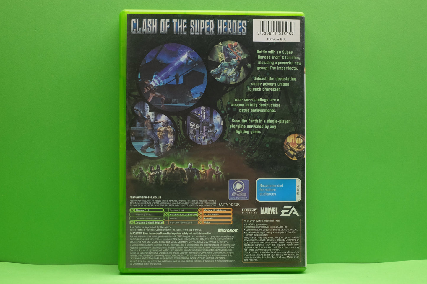 Marvel Nemesis Rise Of The Imperfects - Xbox Original - Pre-Owned