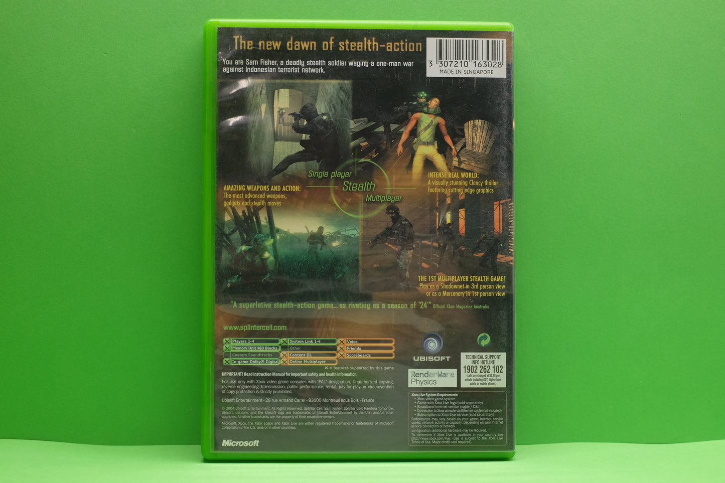 Tom Clancy's Splinter Cell Pandora Tomorrow - Xbox Original - Pre-Owned