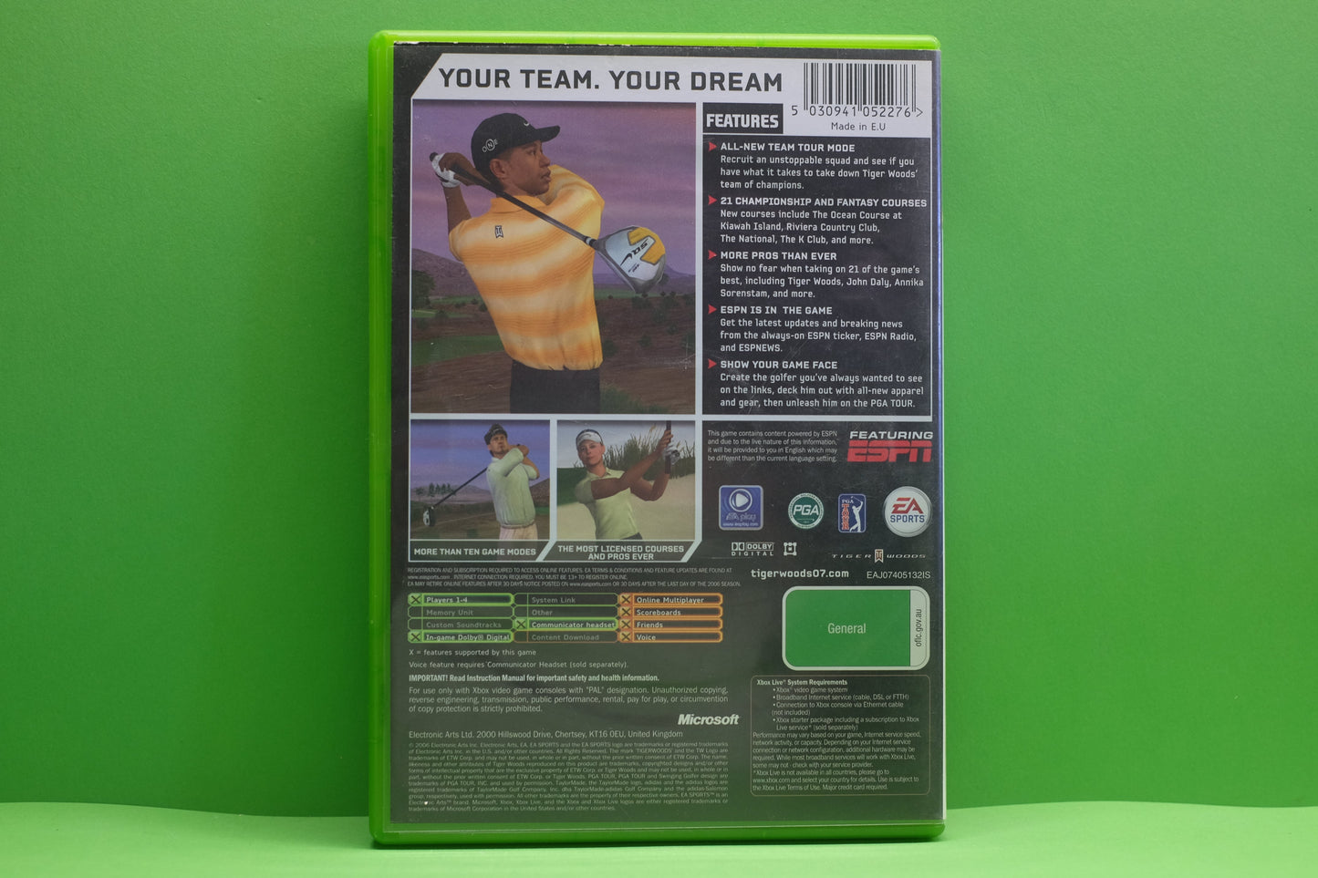 Tiger Woods PGA Tour 07 - Xbox Original - Pre-Owned