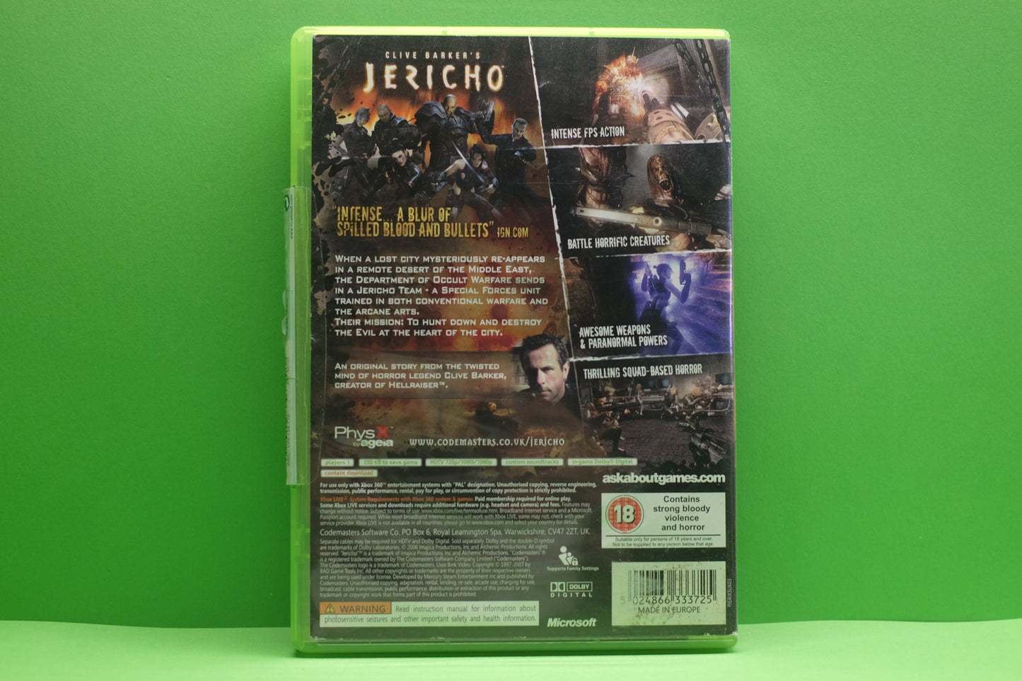Clive Barker's Jericho - Xbox 360 - Pre-Owned