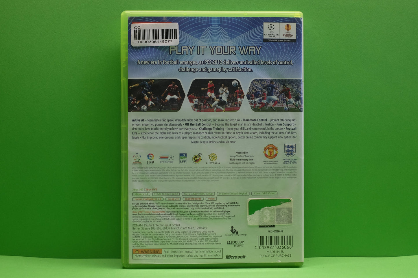 Pro Evolution Soccer 2012 - Xbox 360 - Pre-Owned