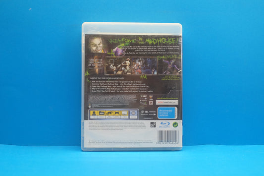 Batman Arkham Asylum (Game Of The Year Edition) *No Manual* - Playstation 3 - Pre-Owned