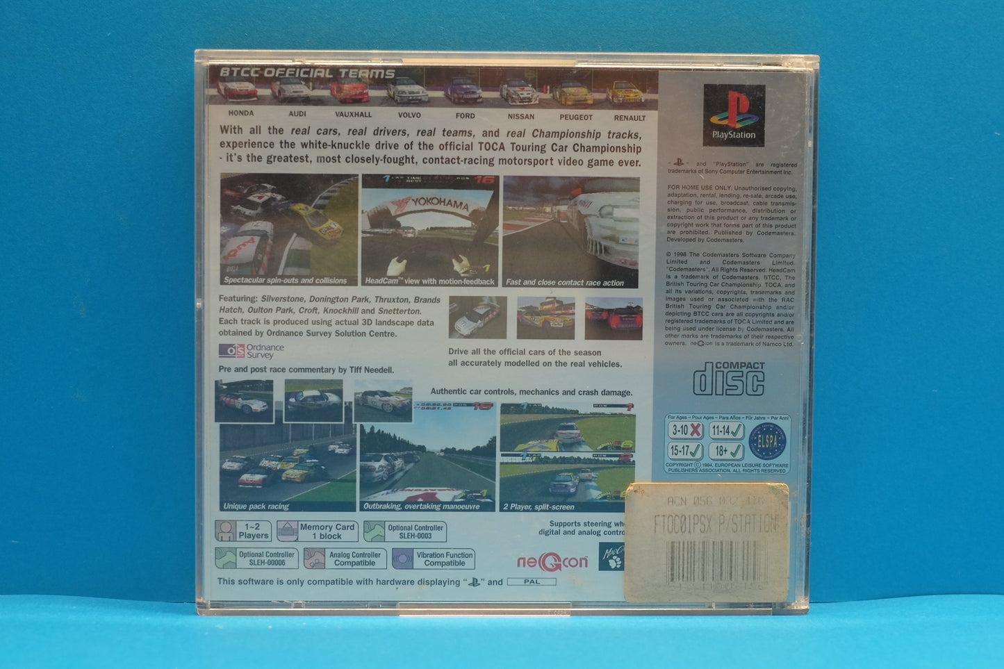 TOCA Touring Car Championship - Playstation 1 - Pre-Owned