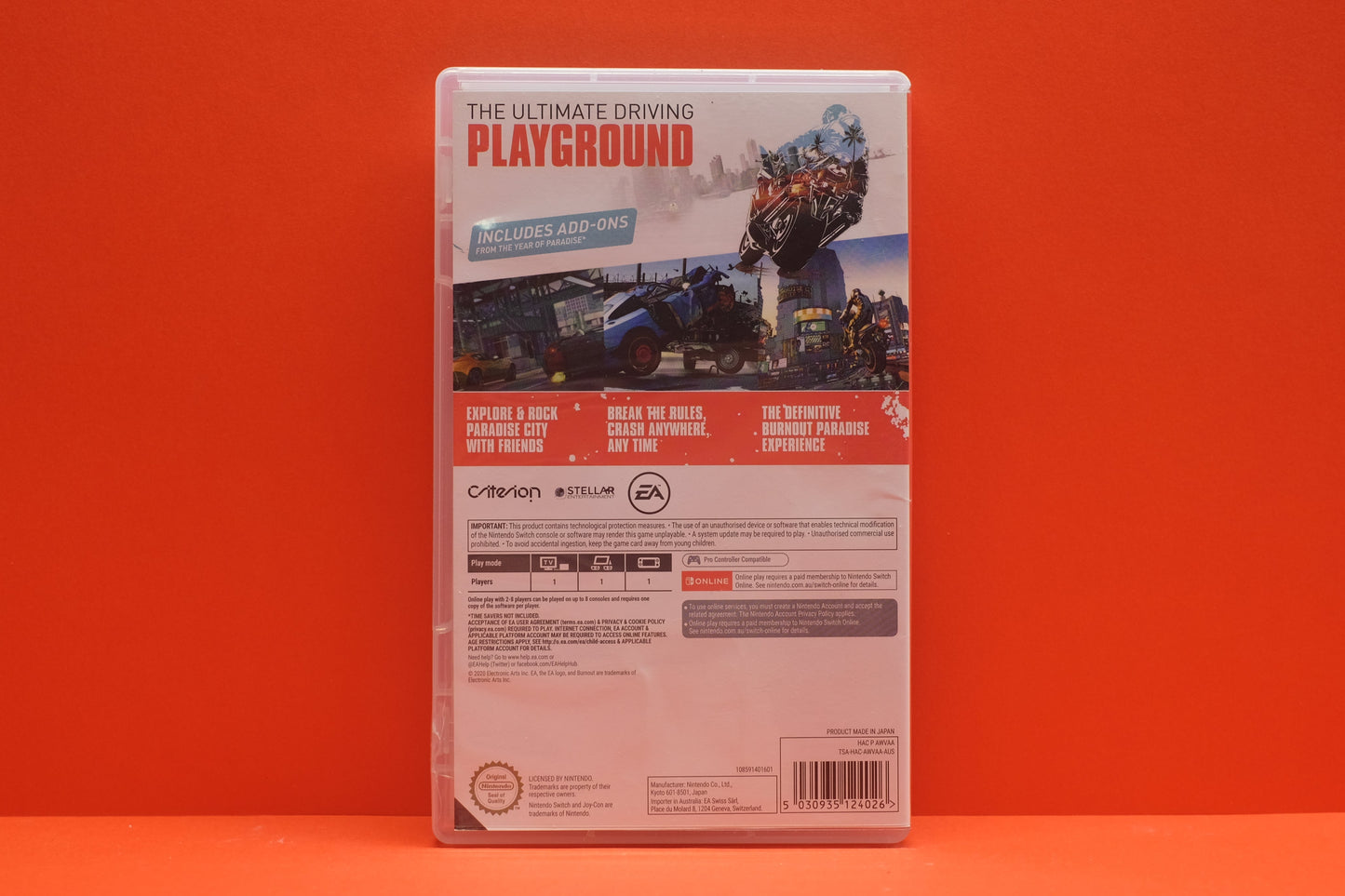Burnout Paradise Remastered - Nintendo Switch - Pre-Owned