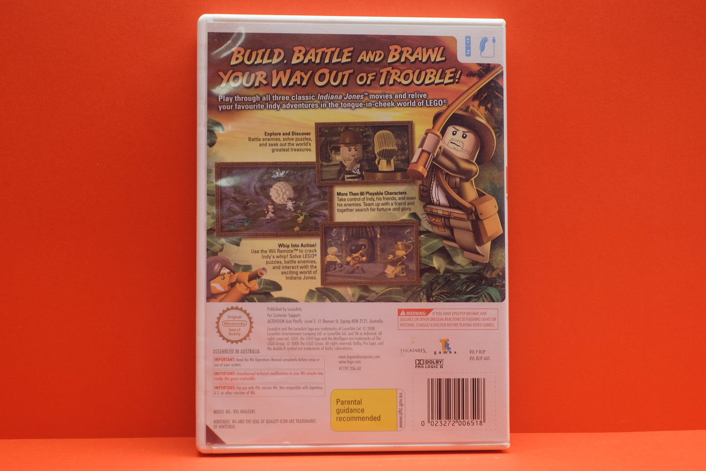 Lego Indiana Jones The Original Adventures - Nintendo Wii - Pre-Owned