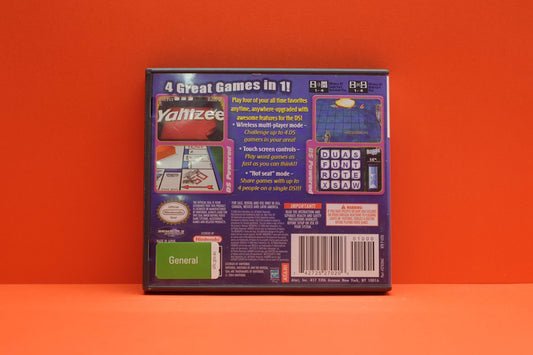 Monopoly Boggle Yahtzee Battleship 4 Game Fun Pack - Nintendo DS - Pre-Owned