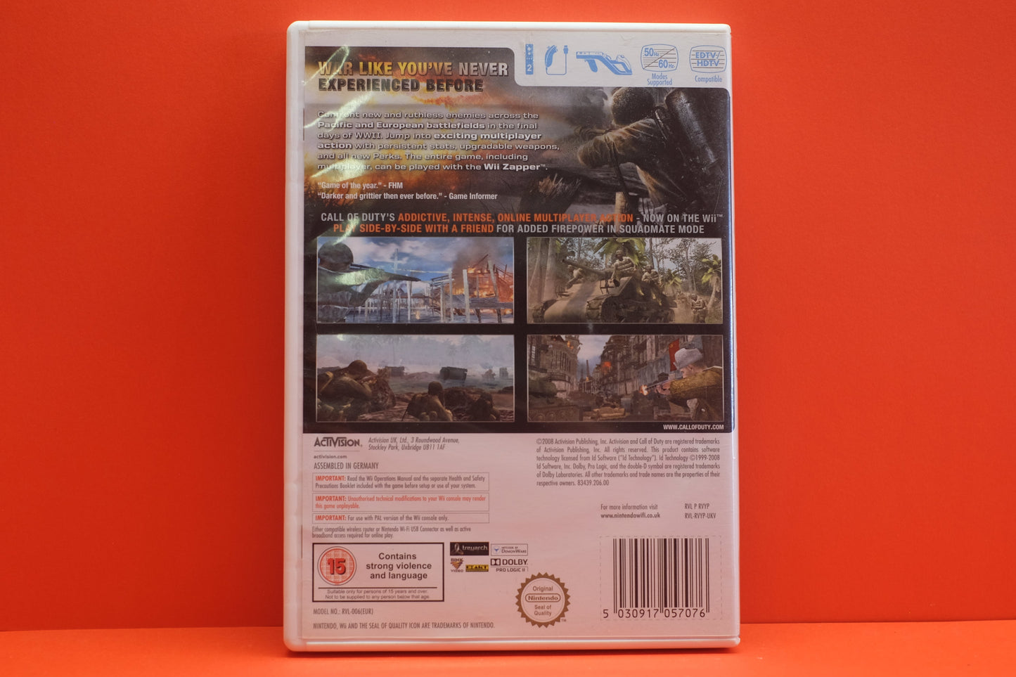 Call Of Duty World At War - Nintendo Wii - Pre-Owned