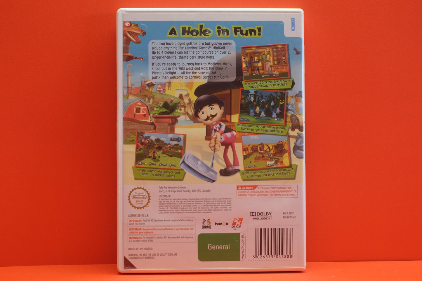 Carnival Games Mini Golf - Nintendo Wii - Pre-Owned