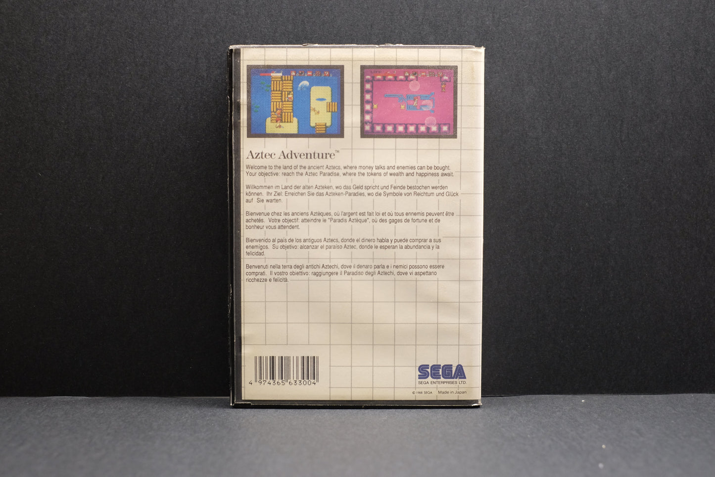 Aztec Adventure - Sega Master System - Pre-Owned