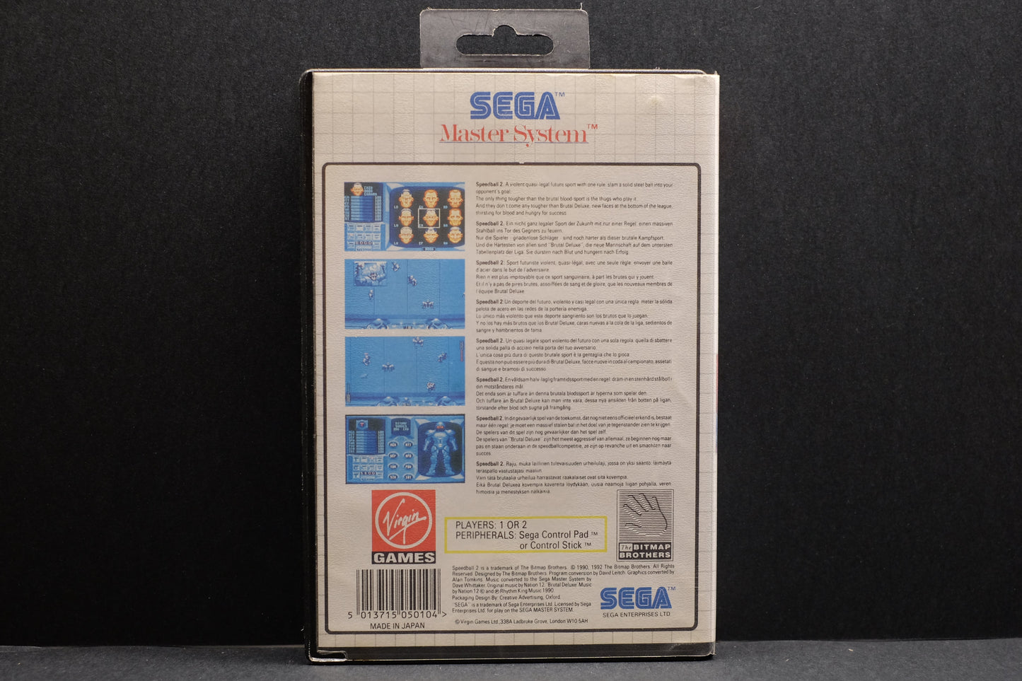 Speedball 2 - Sega Master System - Pre-Owned
