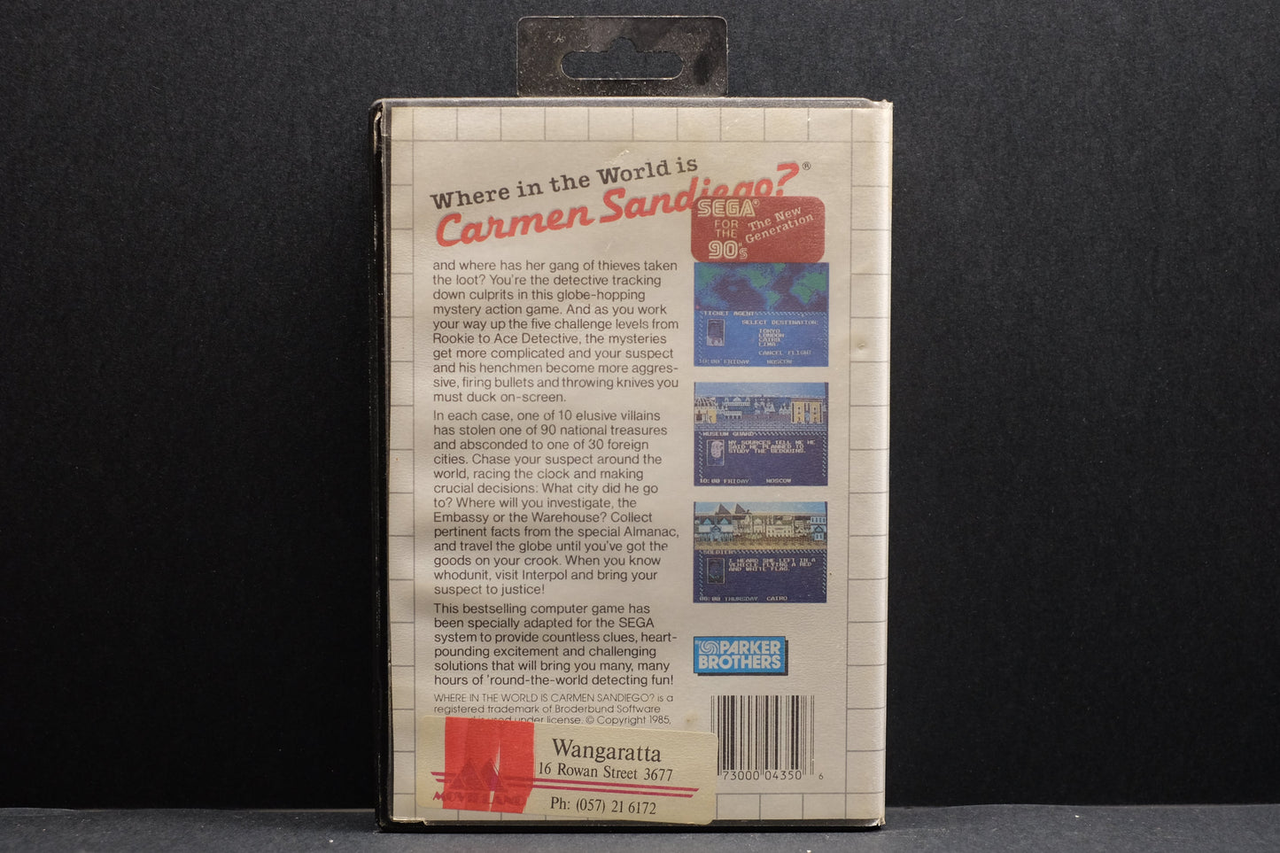 Where In The World Is Carmen Sandiego? - Sega Master System - Pre-Owned