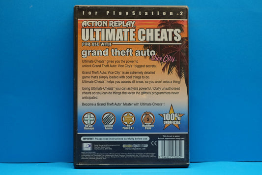 Action Replay Ultimate Cheats For Use With Grand Theft Auto Vice City - Playstation 2 - Pre-Owned
