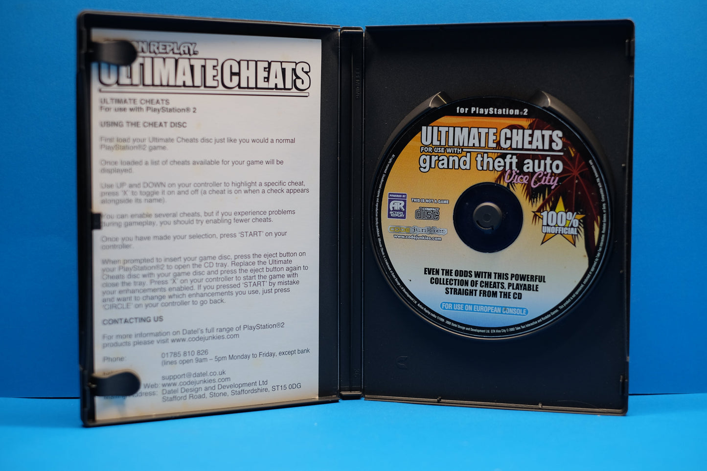 Action Replay Ultimate Cheats For Use With Grand Theft Auto Vice City - Playstation 2 - Pre-Owned