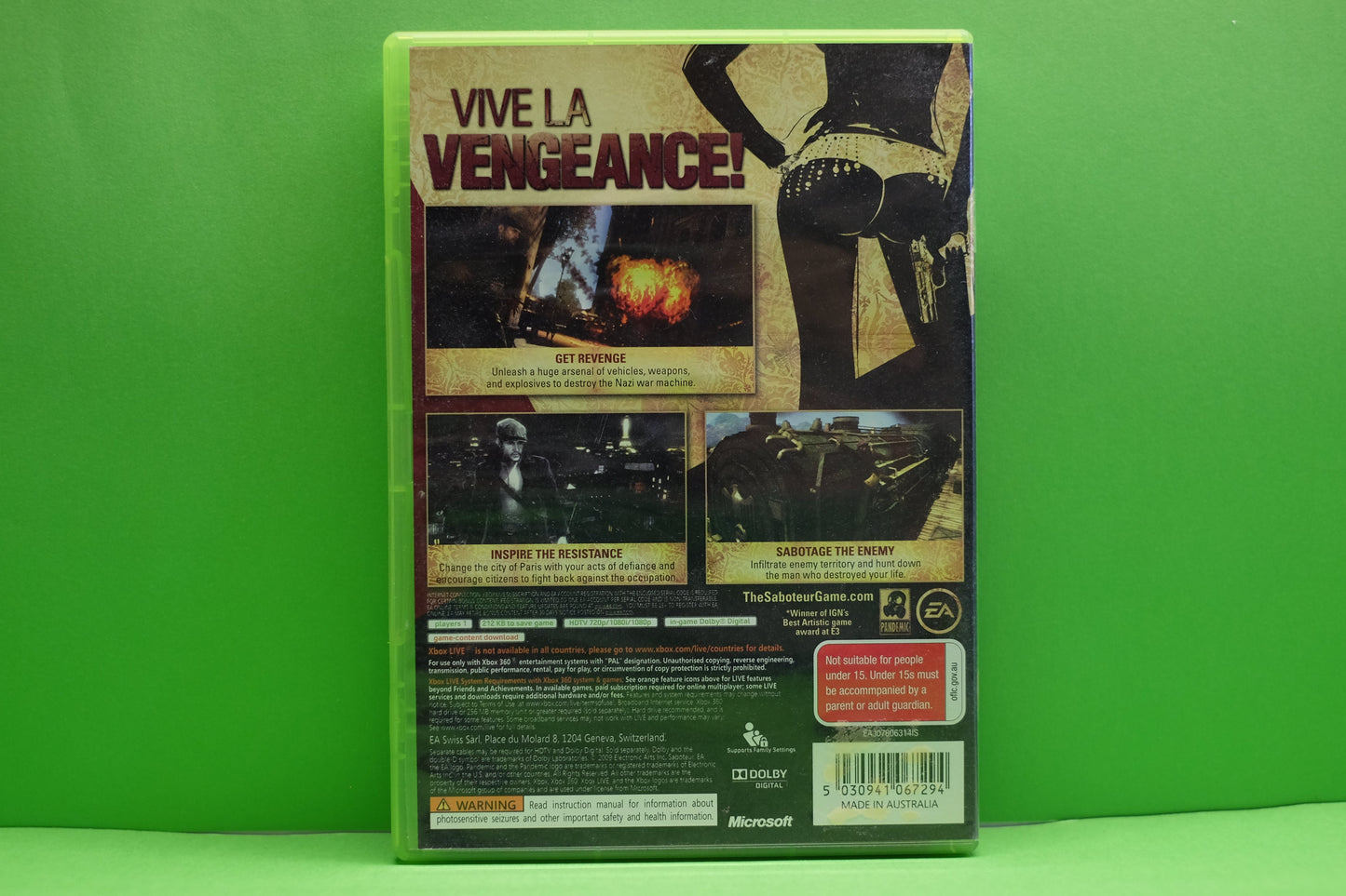 The Saboteur - Xbox 360 - Pre-Owned
