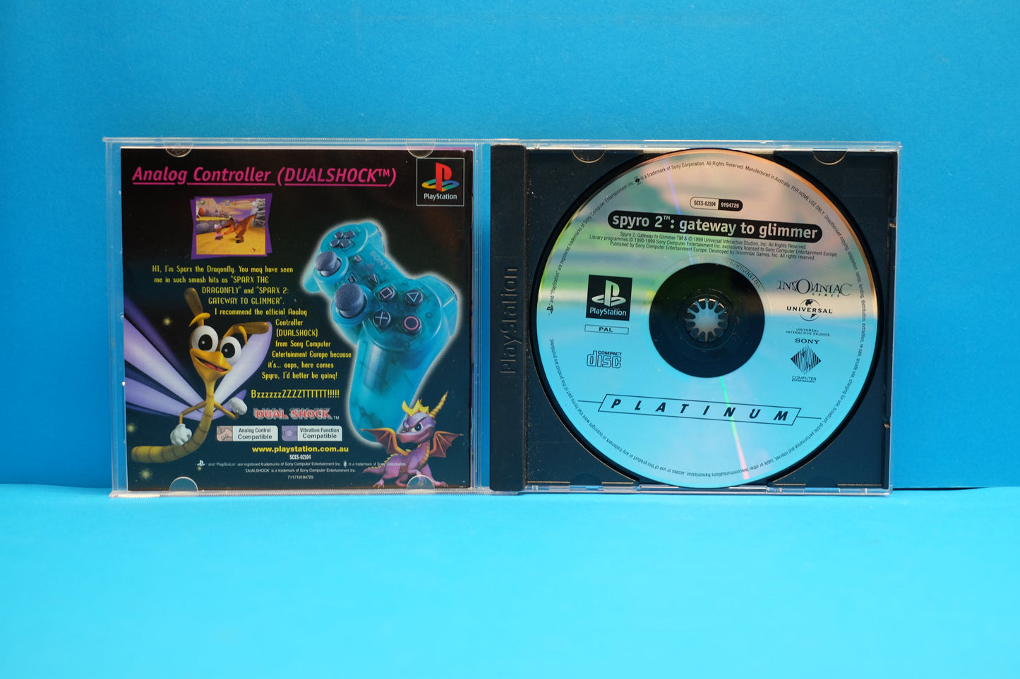 Spyro 2 Gateway To Glimmer (Platinum) - Playstation 1 - Pre-Owned