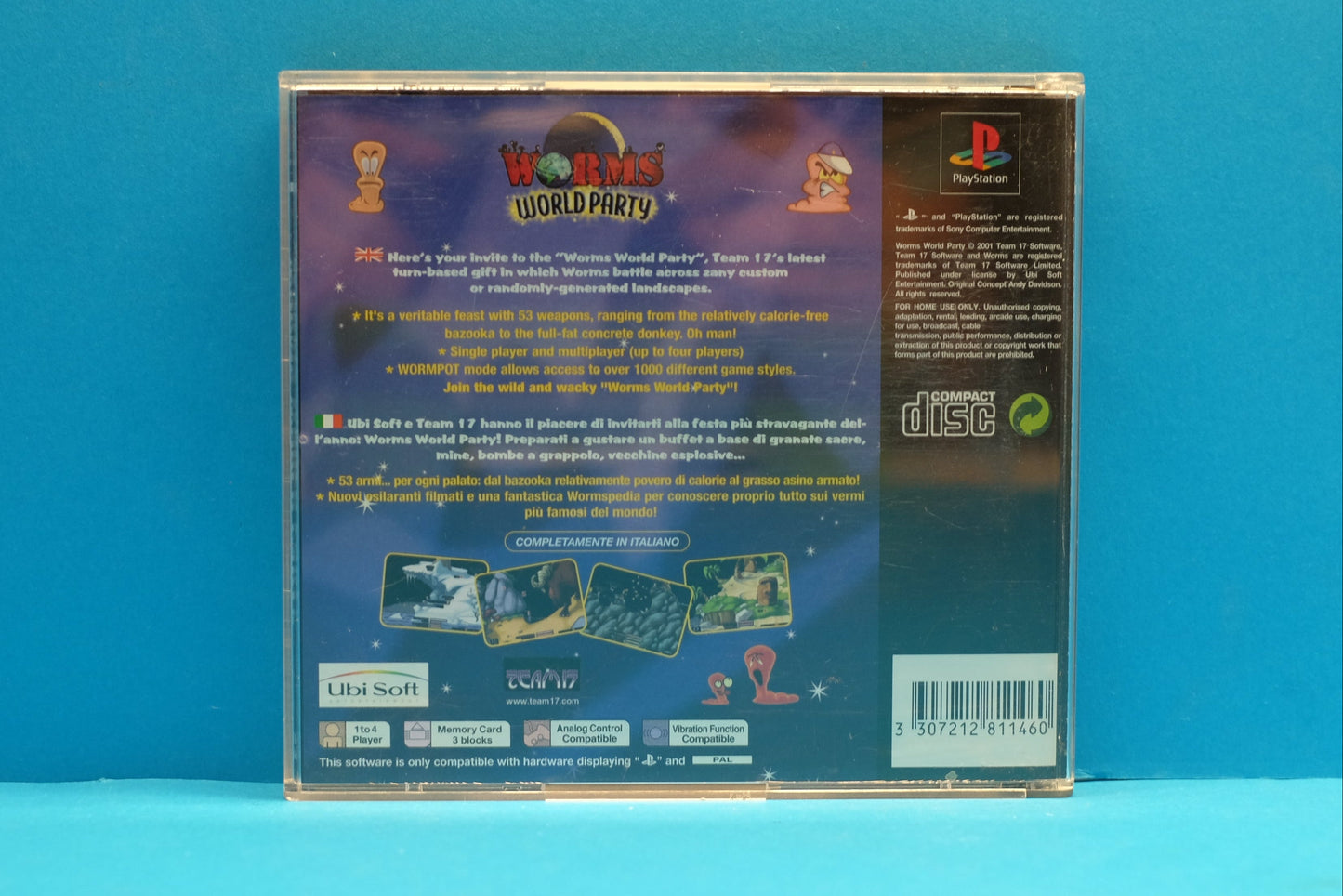 Worms World Party - Playstation 1 - Pre-Owned