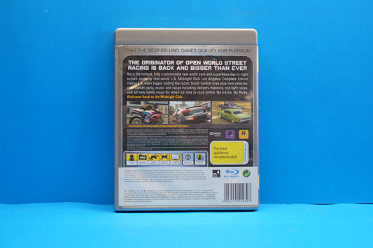 Midnight Club Los Angeles (Complete Edition) (Platinum) - Playstation 3 - Pre-Owned