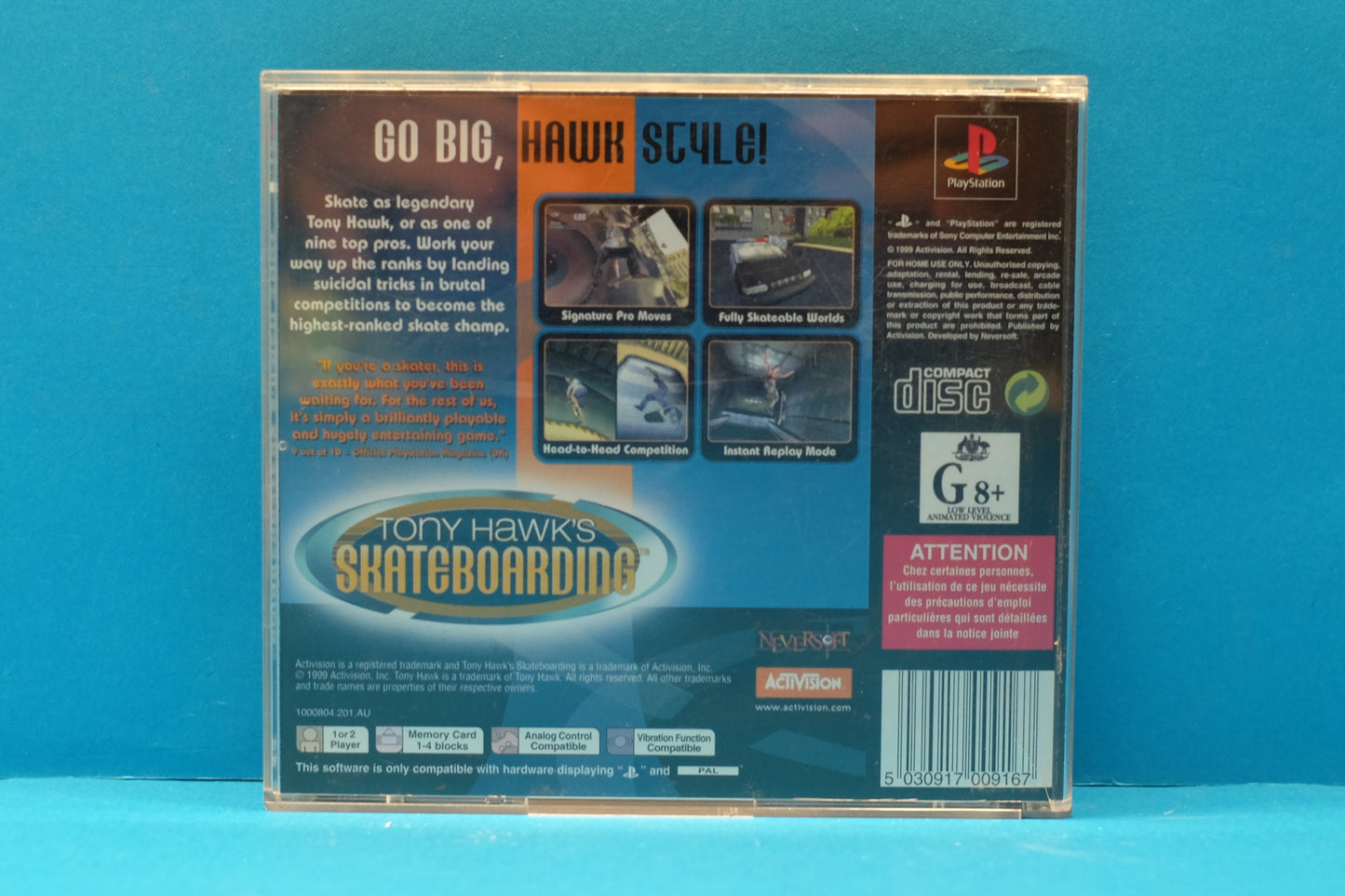 Tony Hawk's Skateboarding - Playstation 1 - Pre-Owned