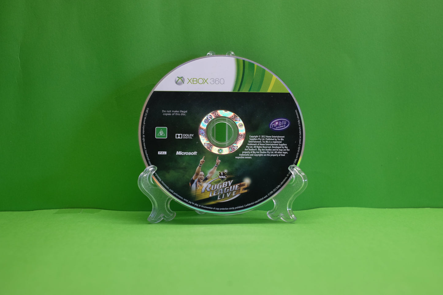 NRL Rugby League Live 2 *Disc Only* - Xbox 360 - Pre-Owned