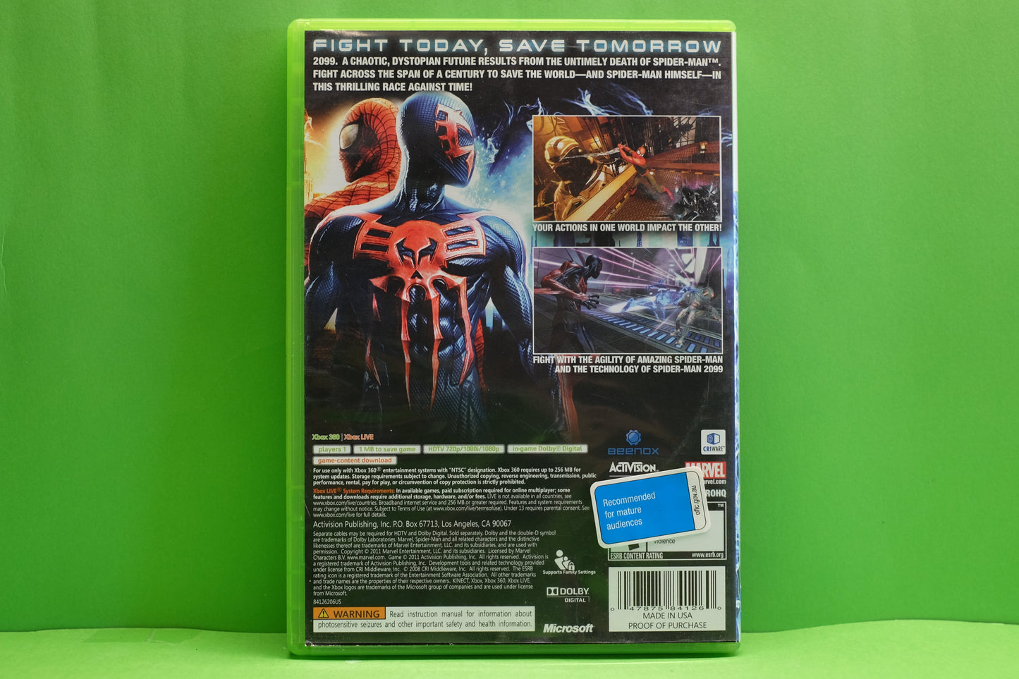 Spider-Man Edge Of Time - Xbox 360 - Pre-Owned