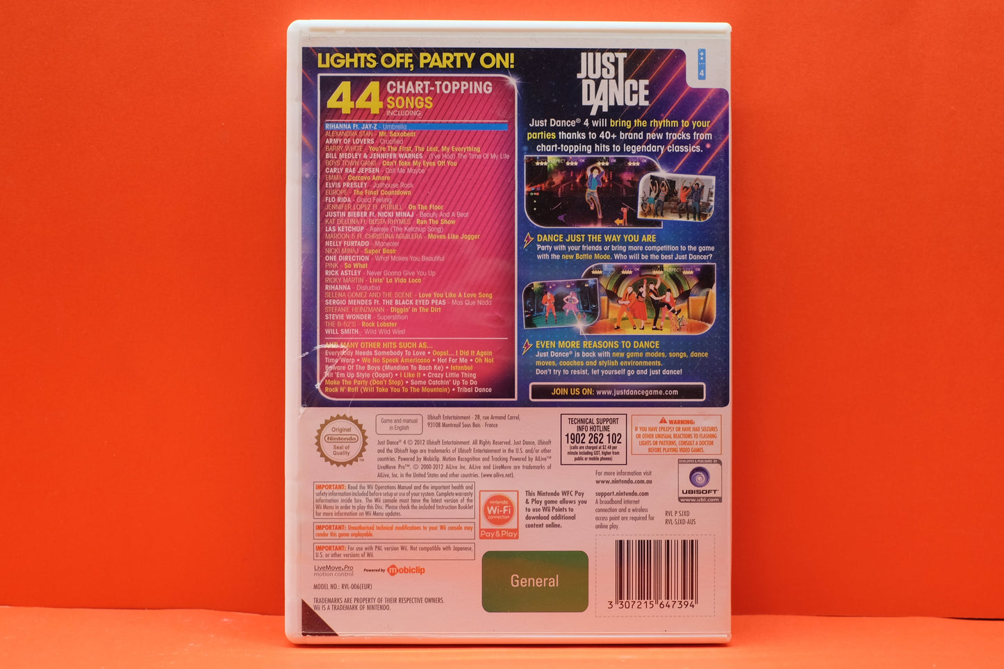 Just Dance 4 - Nintendo Wii - Pre-Owned