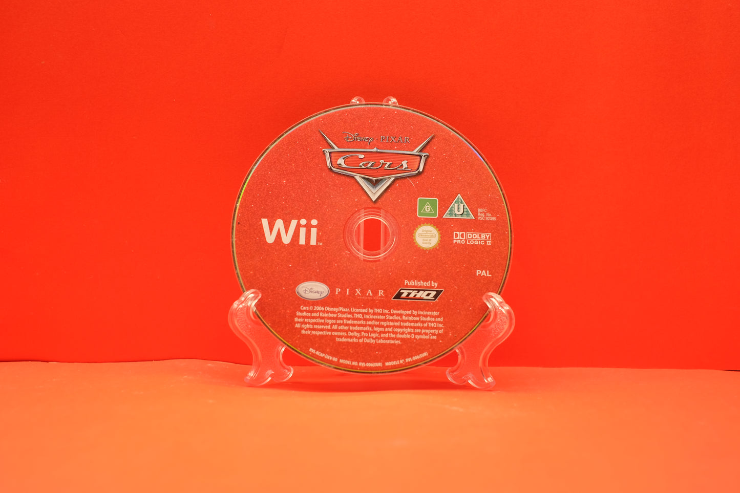 Disney Pixar Cars *Disc Only* - Nintendo Wii