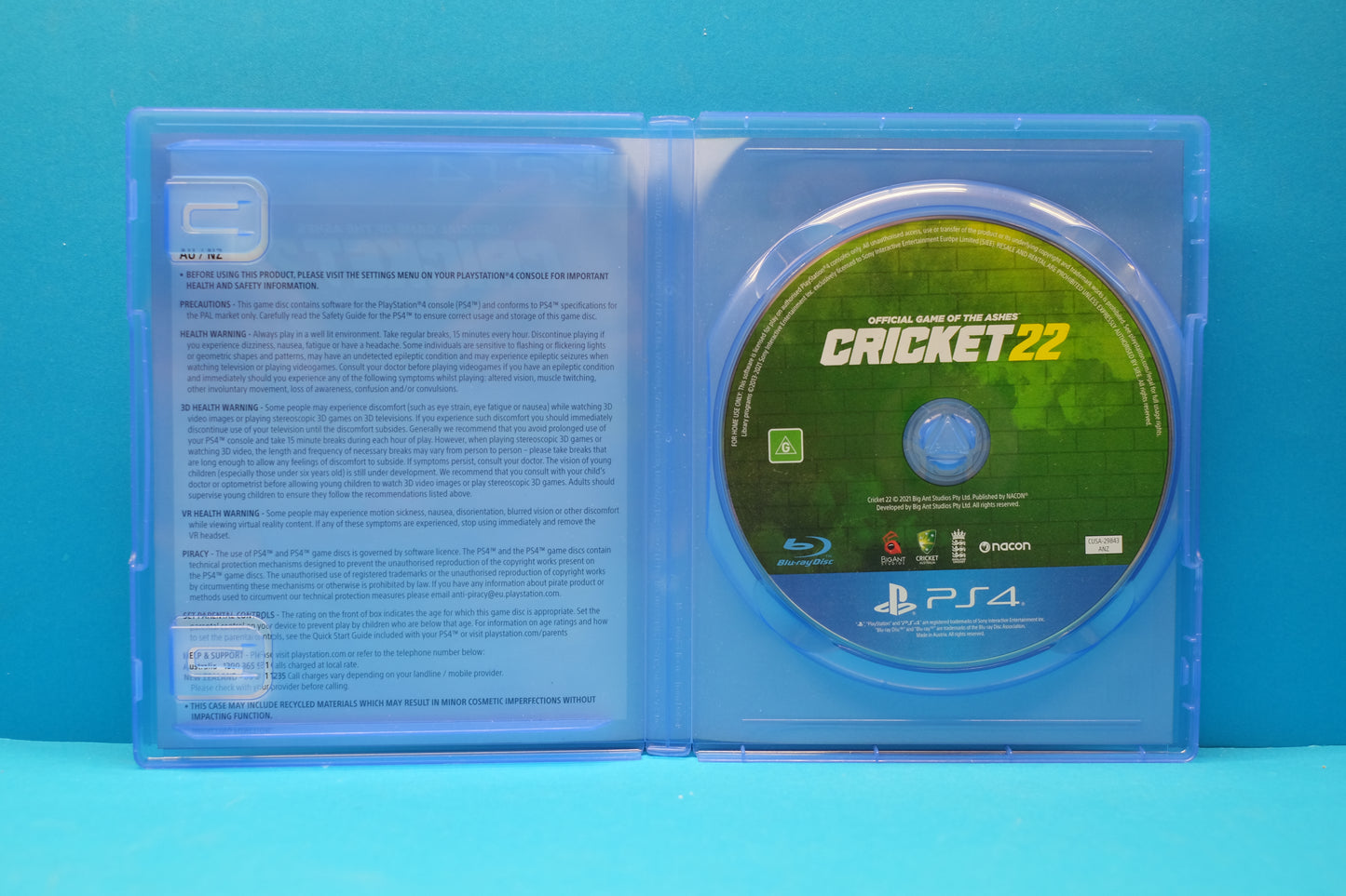 Cricket 22 The Official Game Of The Ashes - Playstation 4