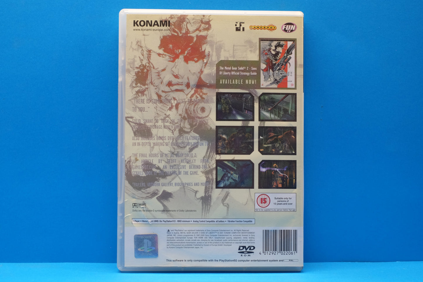 Metal Gear Solid 2 Sons Of Liberty - Playstation 2 - Pre-Owned