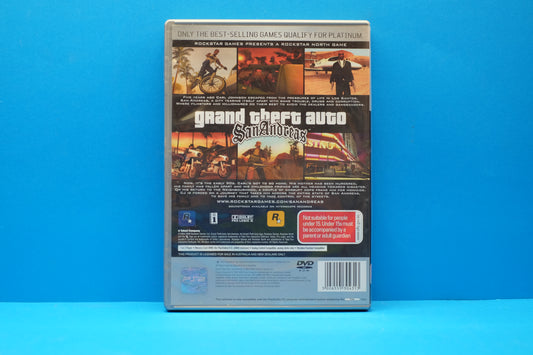 Grand Theft Auto San Andreas (Platinum) *Complete* - Playstation 2