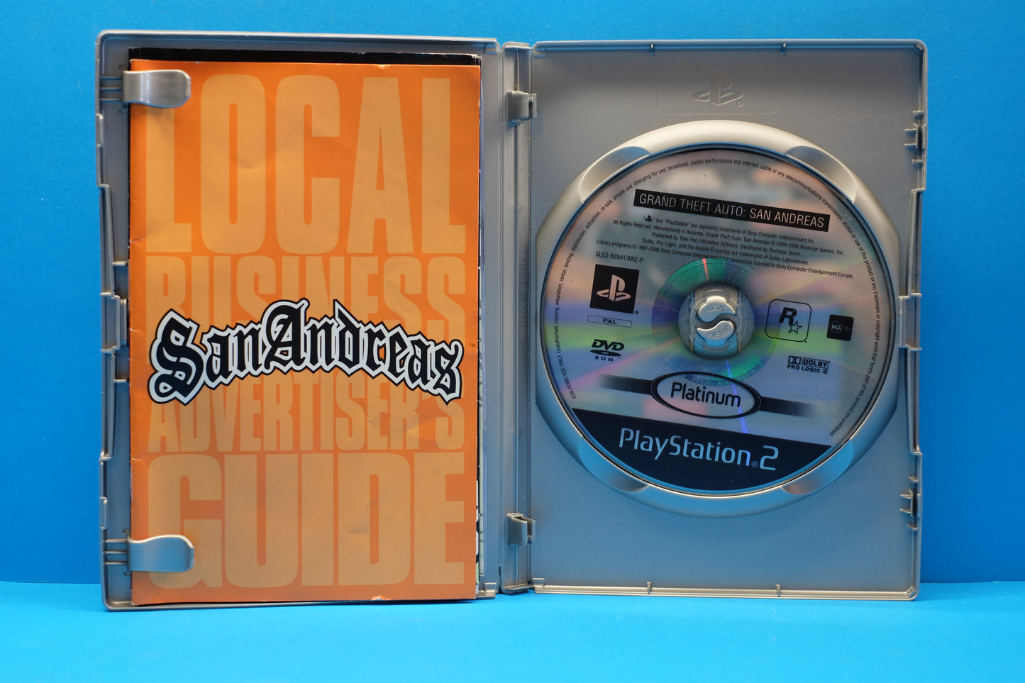 Grand Theft Auto San Andreas (Platinum) *Complete* - Playstation 2