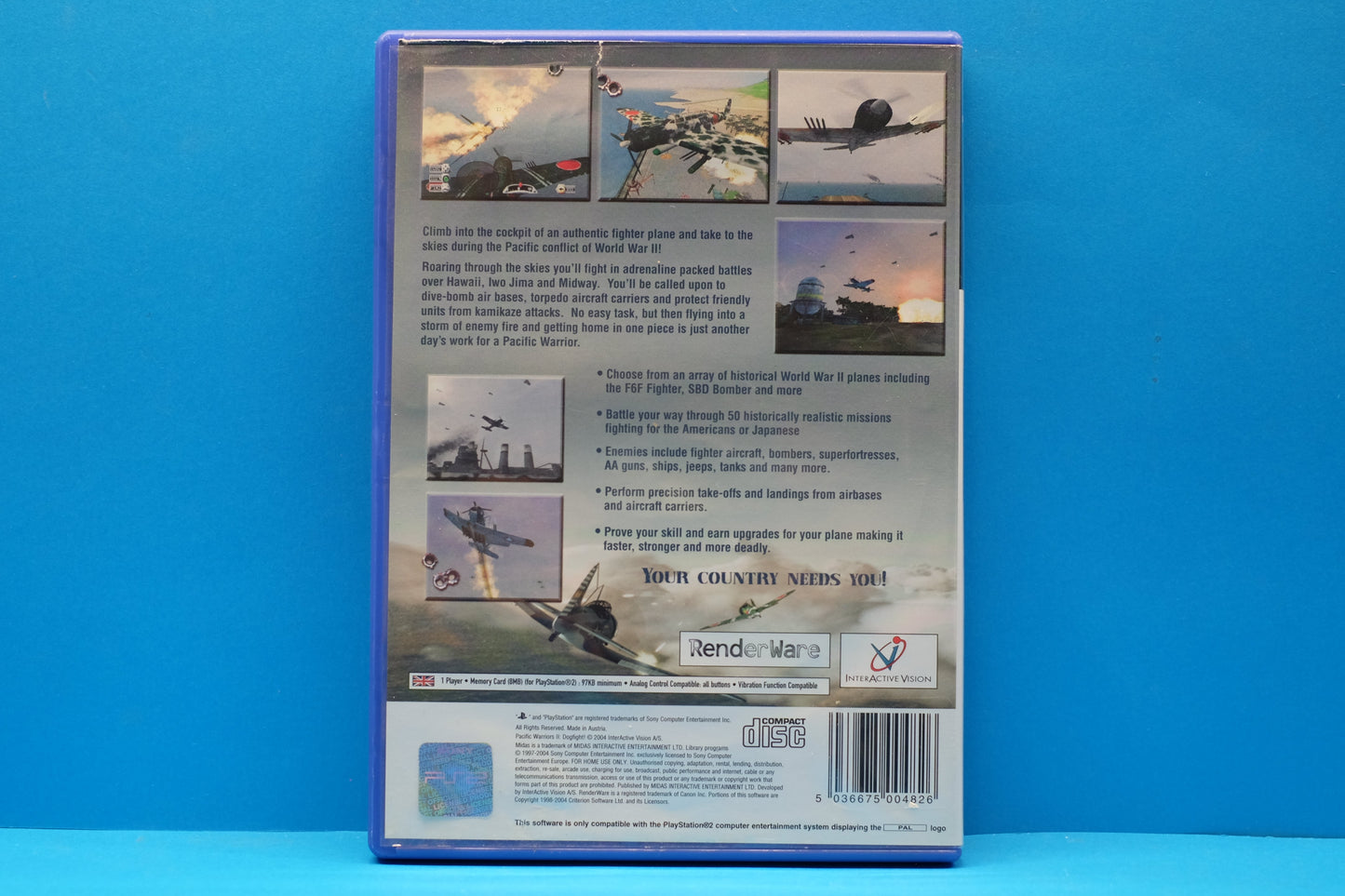Pacific Warriors II (2) Dogfight - Playstation 2 - Pre-Owned