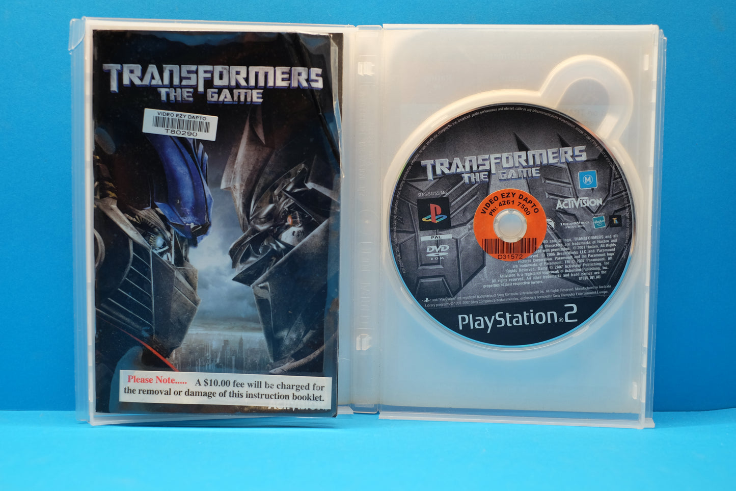 Transformers The Game (Ex Rental) - Playstation 2